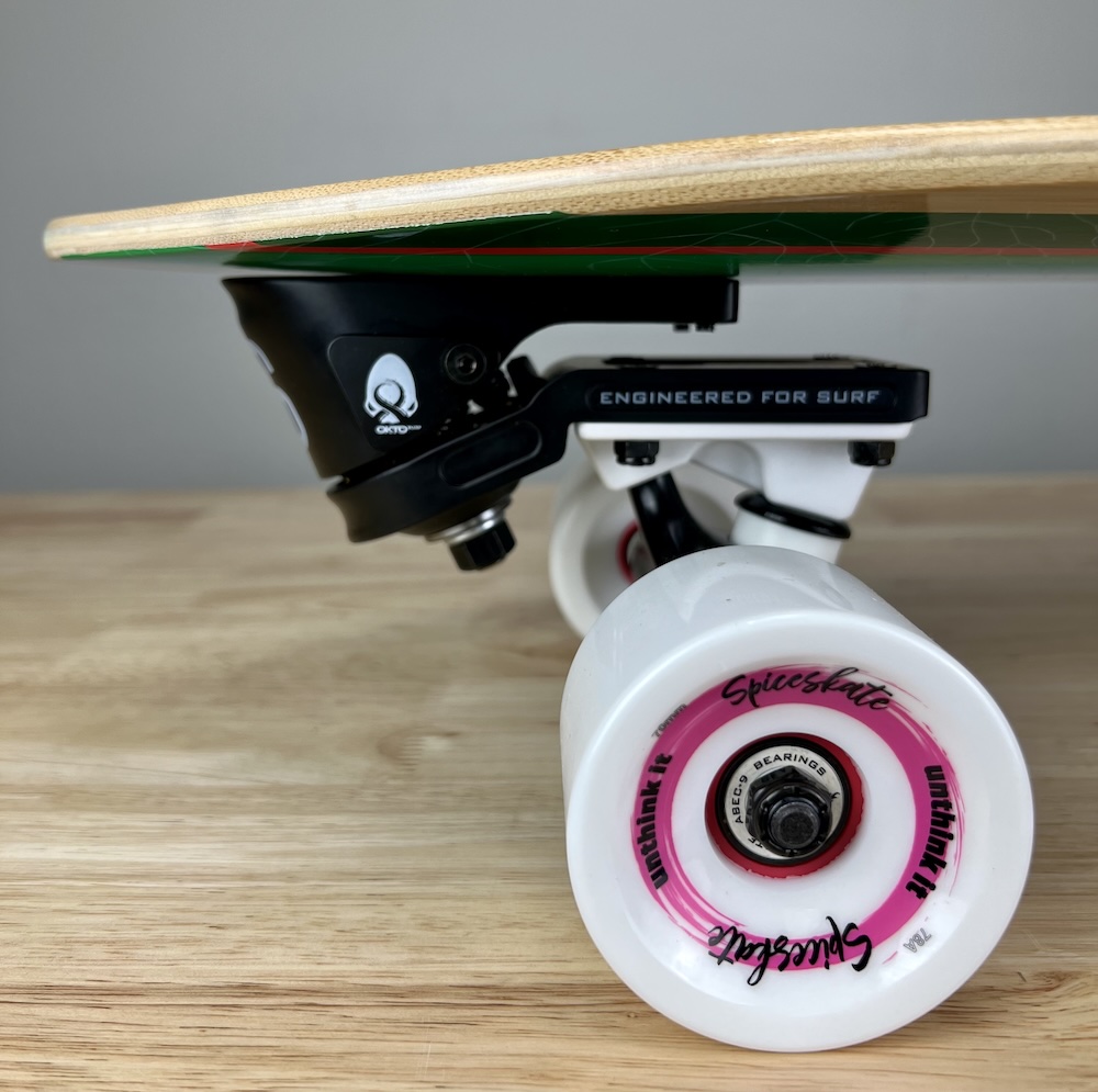 spiceskate スパイススケート　OKTOsurf トラック SpiceSkate OKTOSURF Surfskates Review